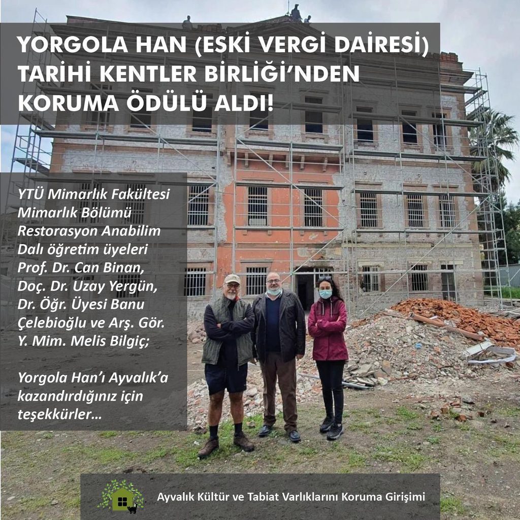 Yorgola Han (Eski Vergi Dairesi) Tarihi Kentler Birliği'nden Koruma Ödülü Aldı! 622079433 18080034509363313 4903417213175310051 n